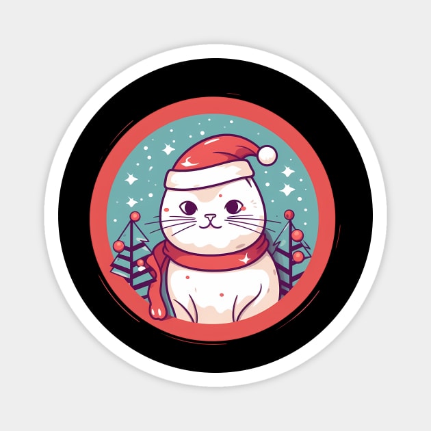 American Shorthair Cat Xmas, Love Cats Magnet by logiamerch